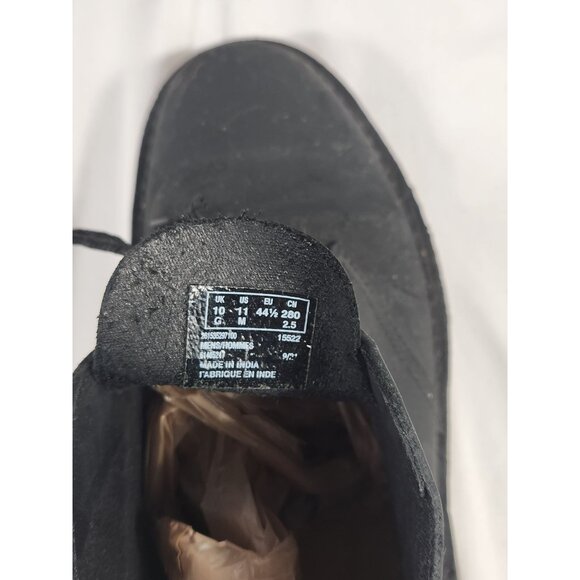 Clarks Mens Bushacre Chukka Boot Black Comfort Preppy Oiled Leather US/11 - Picture 9 of 9